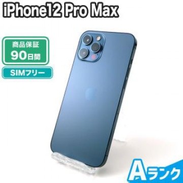 iPhone12 Pro Max 512GB パシフィックブルー SIMフリー 中古 Aランク 本体【エコたん】