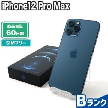 iPhone12 Pro Max 512GB パシフィックブルー SIMフリー 中古 Bランク 本体【エコたん】