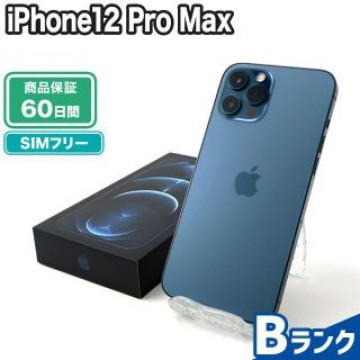 iPhone12 Pro Max 512GB パシフィックブルー SIMフリー 中古 Bランク 本体【エコたん】