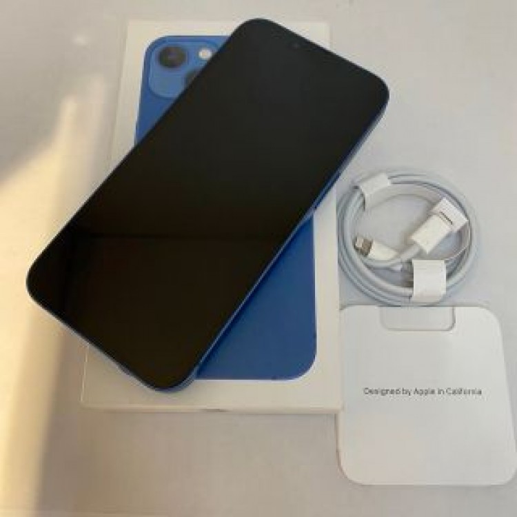 SIMフリー ドコモ iPhone13 128GB ブルー バッテリー100%