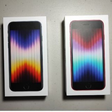 新品未使用 iPhone SE第3世代 128gb レッドとミッドナイト