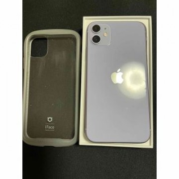 iphone11本体　128ギガ　パープル　iface付　充電コード付