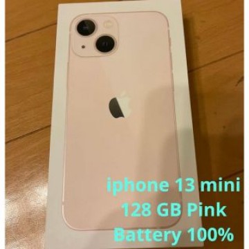 iPhone 13 mini ピンク　128GB  バッテリー100%