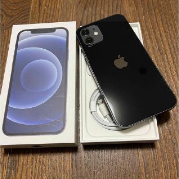 美品 iPhone12 64GBブラック バッテリー100% ケース2個おまけ付