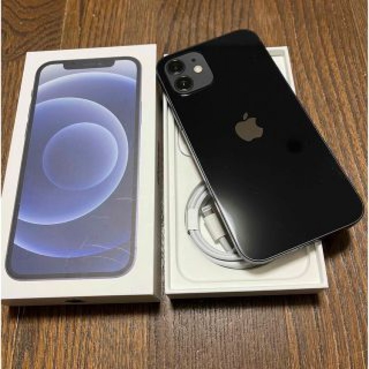 美品 iPhone12 64GBブラック バッテリー100% ケース2個おまけ付