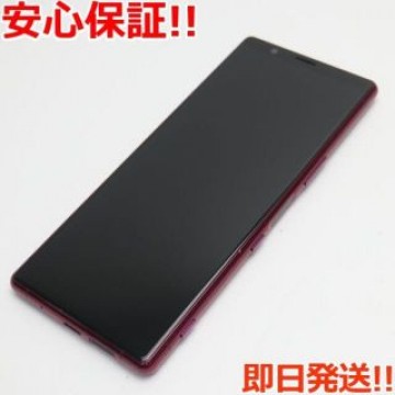 新品同様 901SO レッド スマホ 白ロム