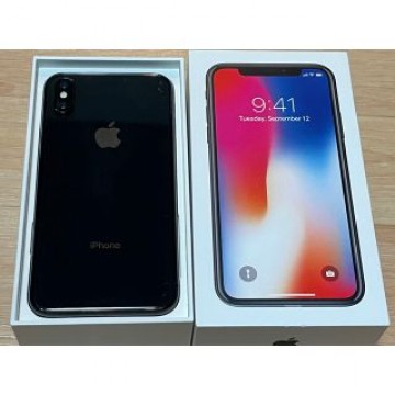 【美品】iPhone X 256GB simフリー本体ブラック(未使用ケース付)