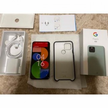 【純正ケース付】Google Pixel 5 128 GB、Sorta Sage