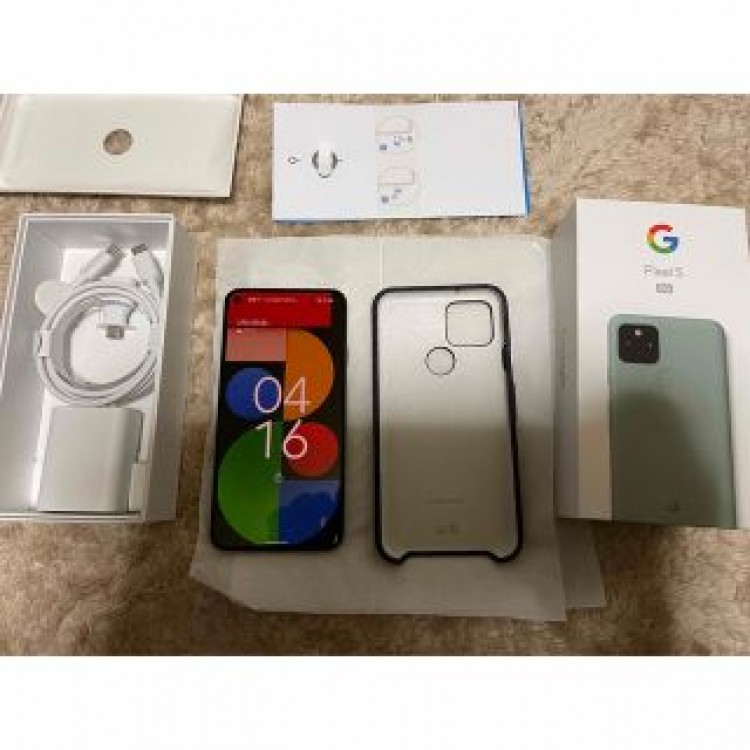 【純正ケース付】Google Pixel 5 128 GB、Sorta Sage