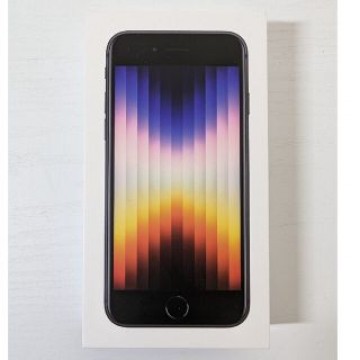 アップル iPhoneSE3 64GB ミッドナイト SIMフリー実使用なし