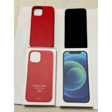 ★美品　iPhone 12 64GB SIMフリー★純正レザーケース★制限なし★