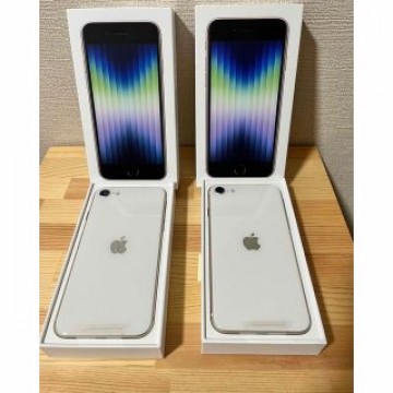 iPhone SE 第3世代 スターライト(ホワイト）64GB 2台