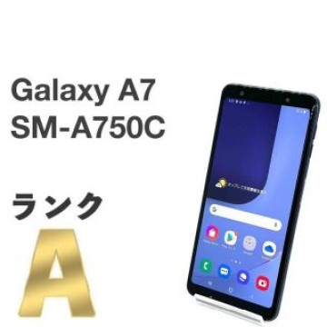 美品 Galaxy A7 SM-A750C ブラック 楽天SIMフリー ㉛