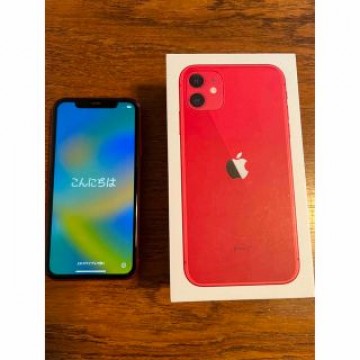 iPhone11 128GB PRODUCT RED SIMロック解除