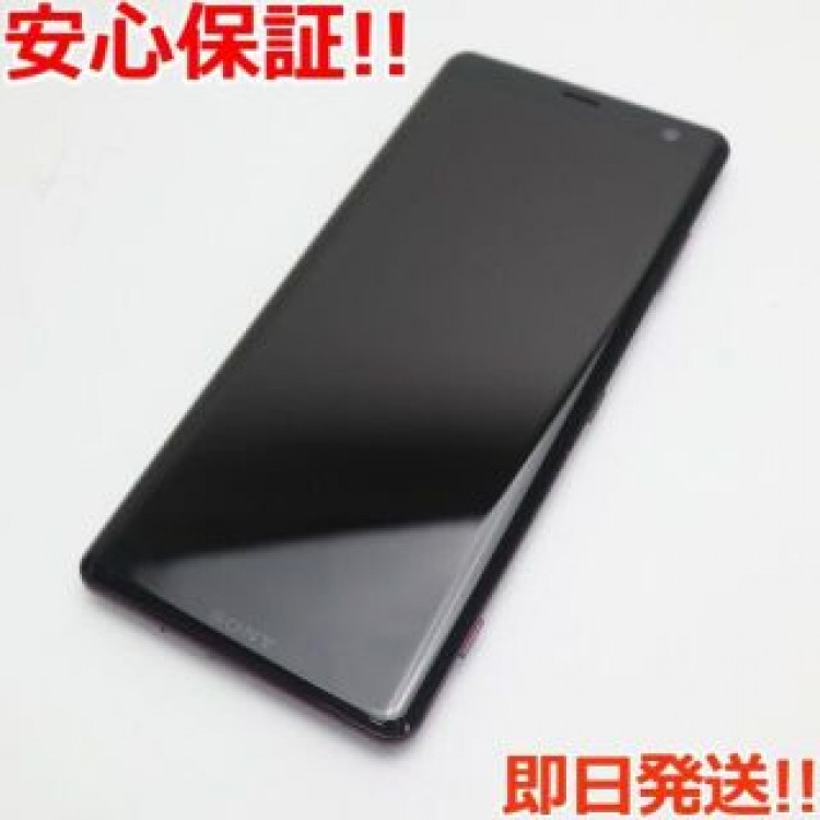 美品 801SO Xperia XZ3 ボルドーレッド  SIMロック解除済み