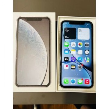 iPhone XR 64GB 白 SIMフリー　箱付き　充電ケーブル付き
