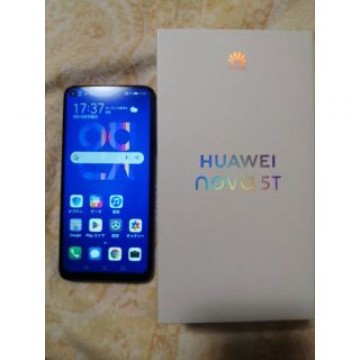 美品！HUAWEI NOVA 5T SIMフリー　ミッドサマーパープル