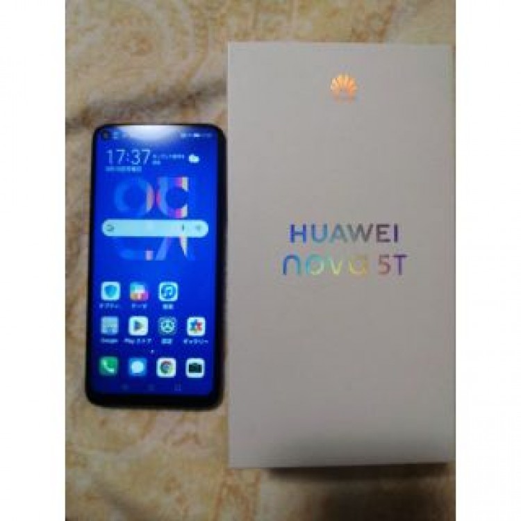 美品！HUAWEI NOVA 5T SIMフリー　ミッドサマーパープル