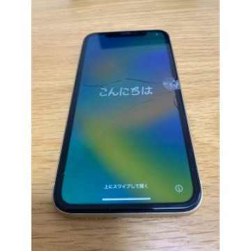 【画面割れ】iPhone XR 64GB yellow ジャンク品 SIMフリー