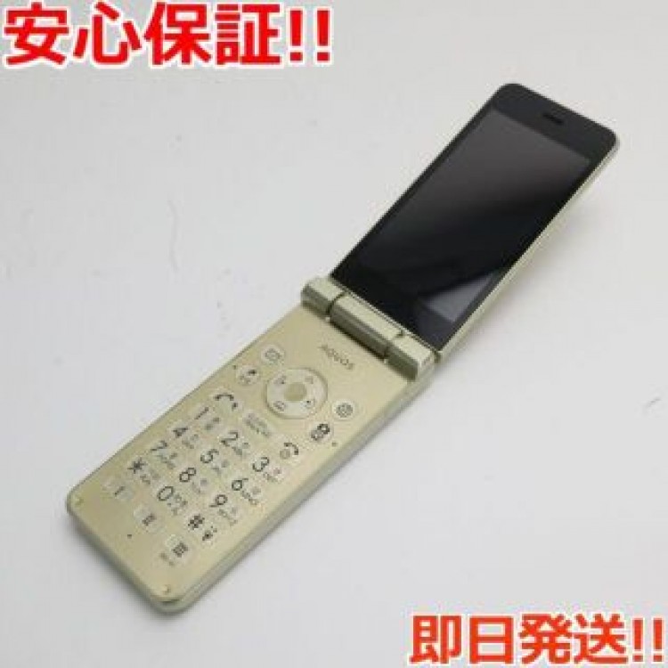 美品 SoftBank 601SH AQUOS ケータイ2 ゴールド