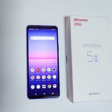 中古5Gスマホ　Xperia5II SO-52A　パープル
