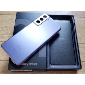 美品 au Galaxy S21 5G SCG09/紫色/公式SIMロック解除済