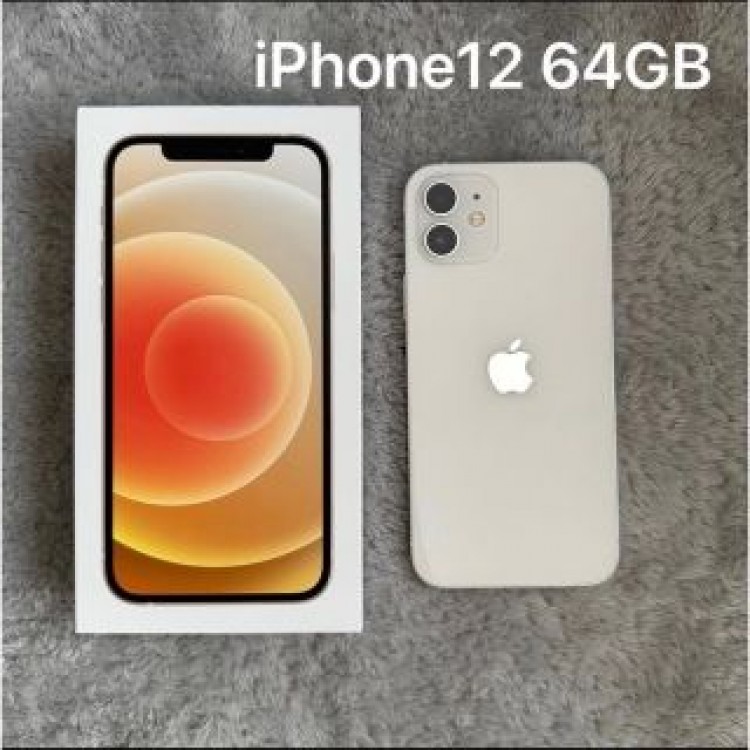 【付属品付】iPhone 12 ホワイト 白64GB SIMフリー