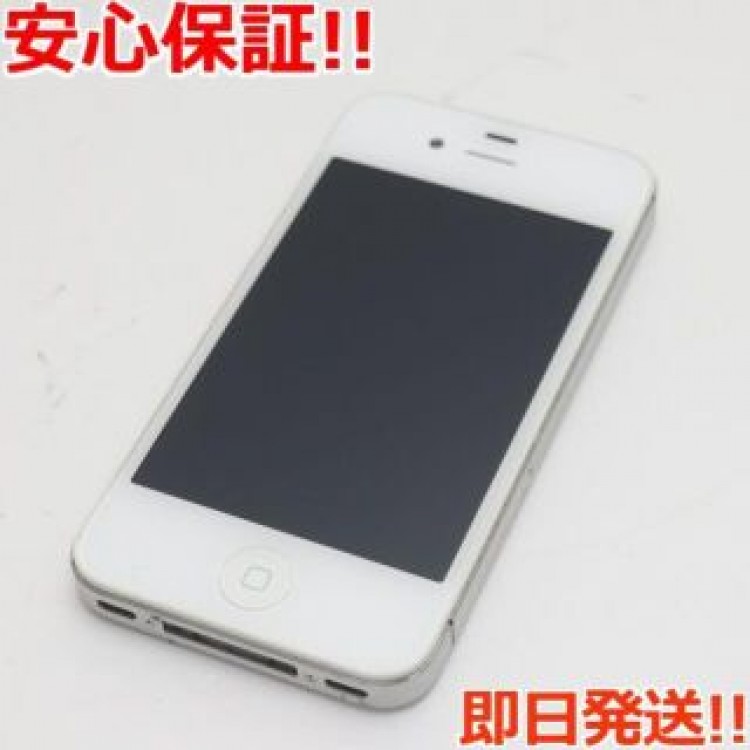 超美品 au iPhone4S 32GB ホワイト 白ロム