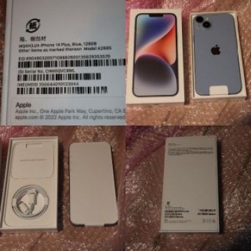 MQ4H3J/A iphone14plusプラス128GBブルーsimフリー新品