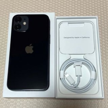 新品に近い！黒 iPhone12mini 64GB 本体 バッテリー100%デモ