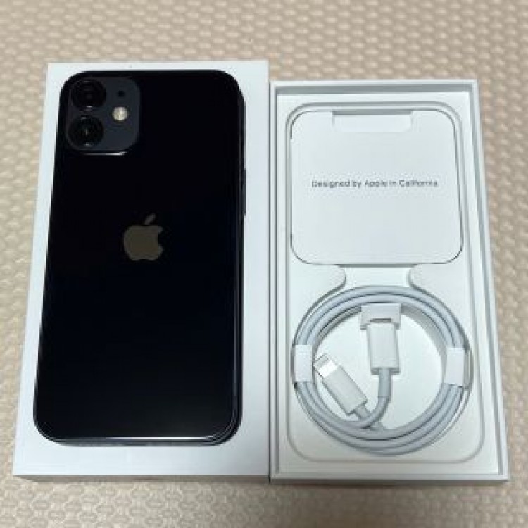 新品に近い！黒 iPhone12mini 64GB 本体 バッテリー100%デモ