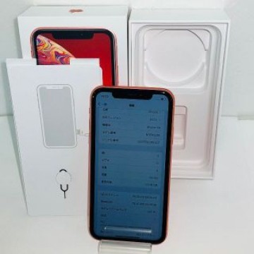 SIMフリー★au☆iPhoneXR 64GB★〇判定☆コーラル★送料無料