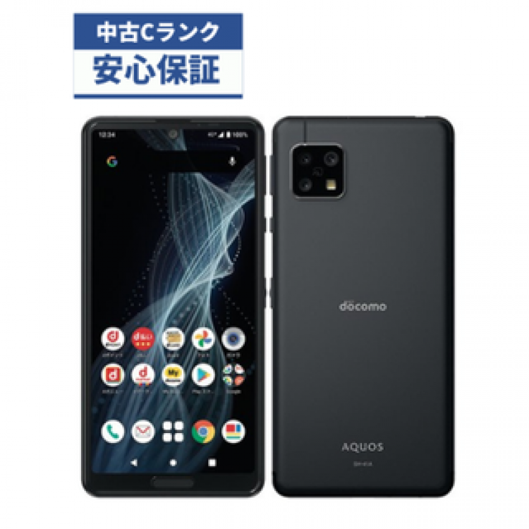 【中古品】docomo AQUOS sense4  SH-41A ブラック