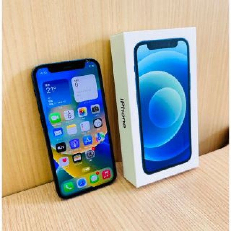 iPhone12 mini 64GB ブルー SIMフリー 箱、充電器付き