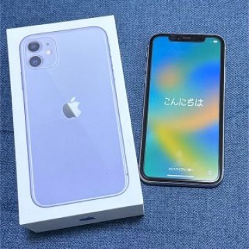 iPhone11 128GB パープル SIMロック解除済み