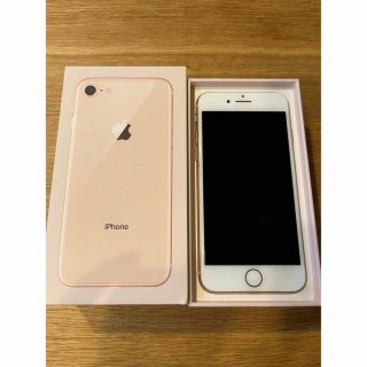 iPhone8 ゴールド　64GB  箱、未使用イヤフォン付き