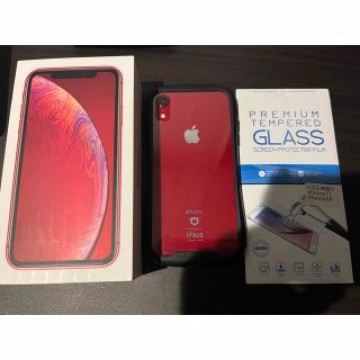 iPhoneXR 128GB レッド ドコモ オマケあり スマホケース付き
