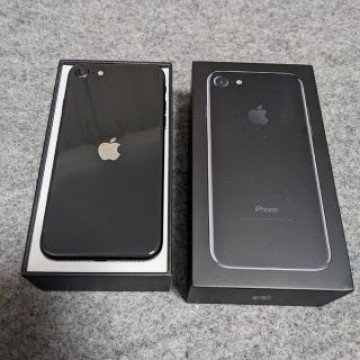 iPhone7（SE第2世代仕様）ブラックカラー全面傷無し未使用品並