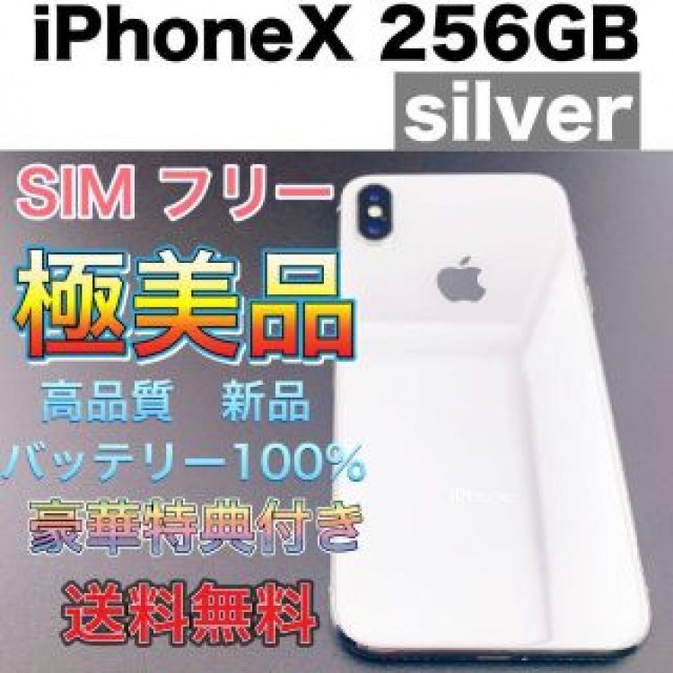 iPhone X Silver 256 GB SIMフリー