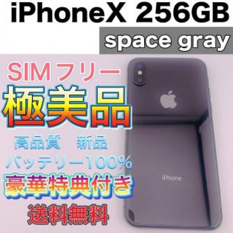 iPhone X Space Gray 256 GB SIMフリー