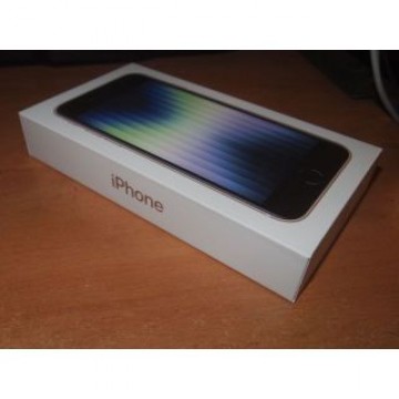 未開封 iPhone se3 128GB Starlight 白,SIM解