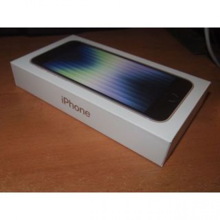未開封 iPhone se3 128GB Starlight 白,SIM解
