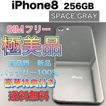 iPhone 8 Space Gray 256 GB SIMフリー