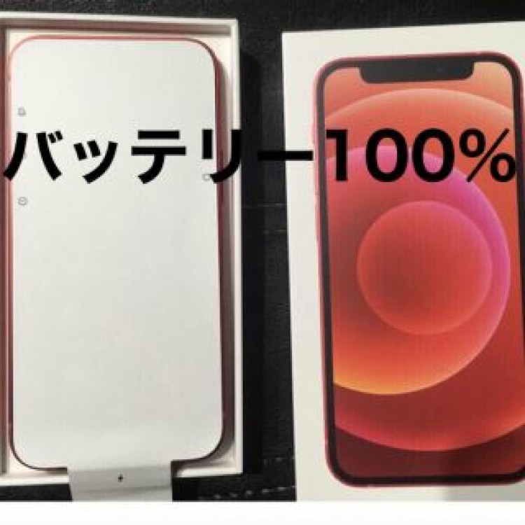 バッテリー100% 美品 iPhone 12mini 128 GB 赤