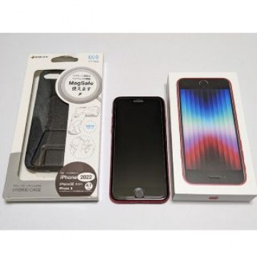iPhone SE3 プロダクトレッド128GB ケース付き