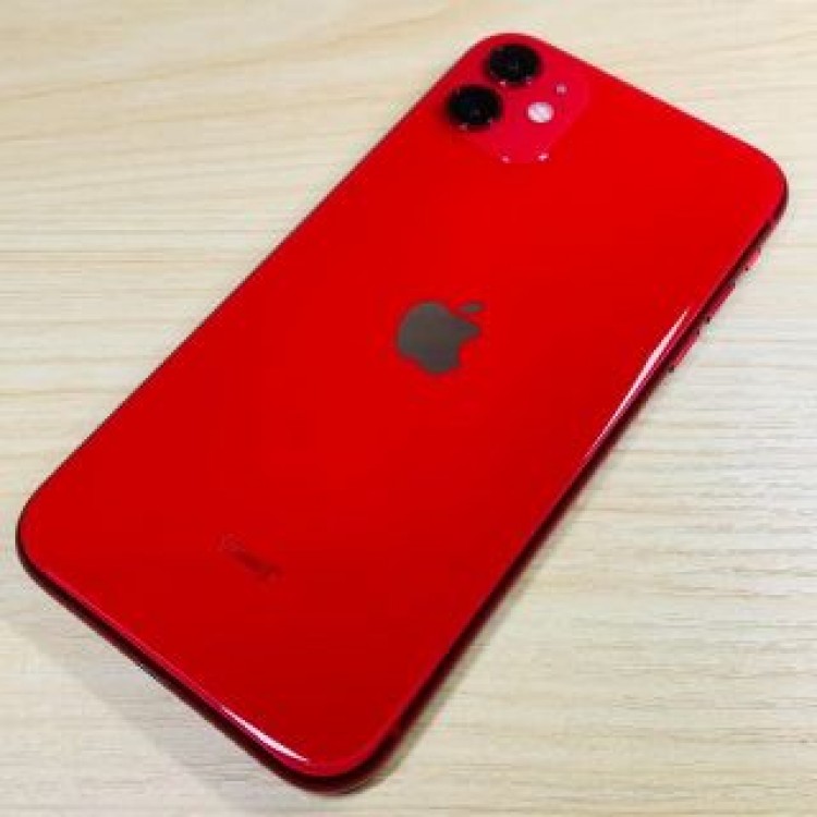美品 SIMフリー iPhone11 64GB Red P28