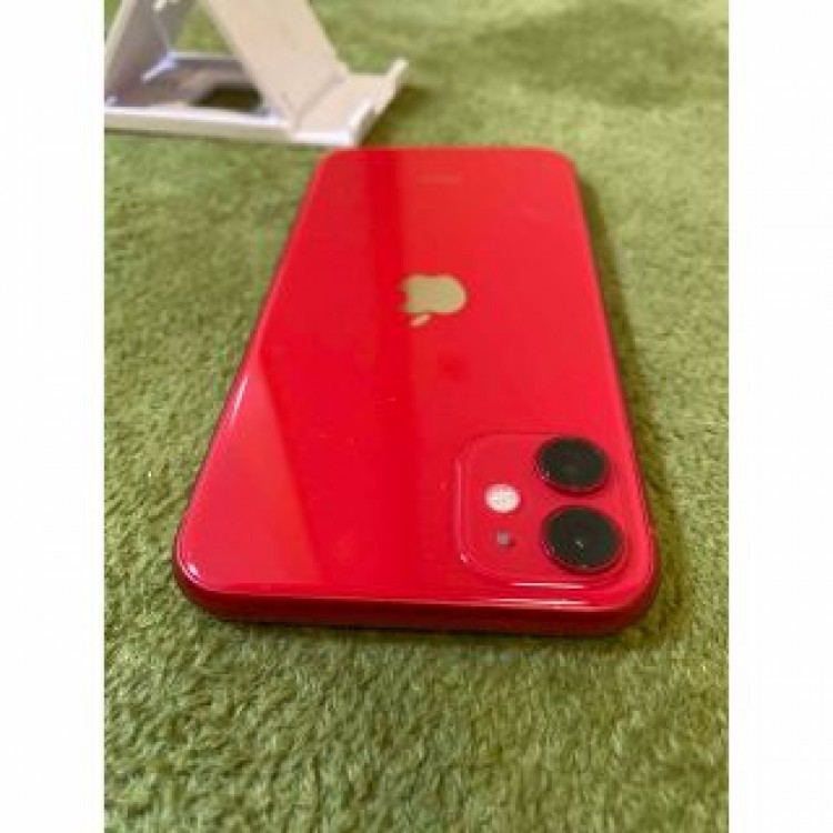 新品ケースガラスフィルム付！iPhone11  128G red 利用制限×