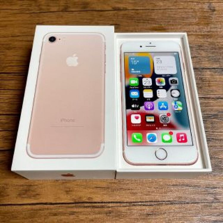 ★美品 iPhone7 32GB ローズ SIMフリー  全キャリアOK