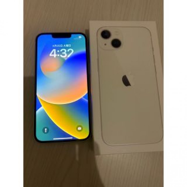 【超美品】iPhone13 ホワイト256 SIMフリー 本体 バッテリー90%