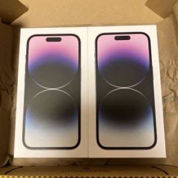 新品未開封 iPhone14pro 128GB ディープパープル 紫 2台
